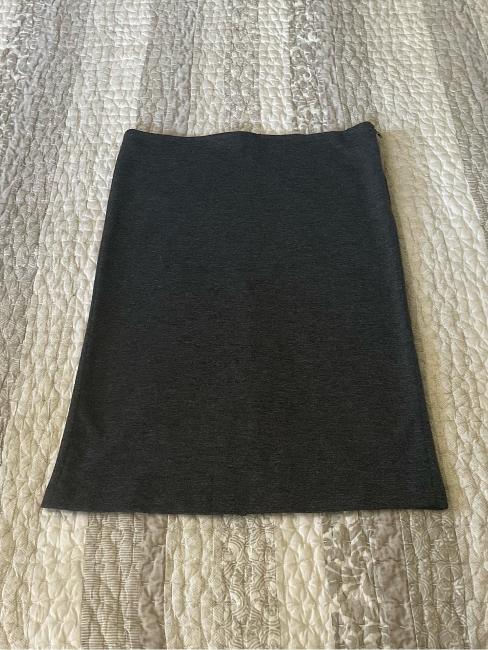 Loft Charcoal Gray Women's Pencil Skirt, L